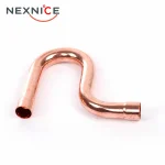 Nexnice Copper Fitting Refrigeration Return Bend C×C showing its curved tube design and two ends