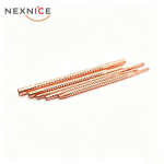 Nexnice C12200 phosphorus-deoxidized corrugated copper tubing for industrial heat transfer.
