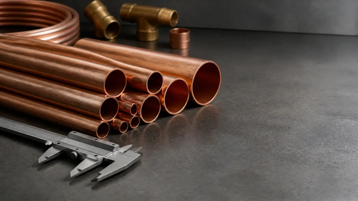 Copper tube selection requires separate checks of alloy, wall series, temper and application standard.